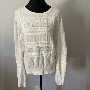 Promesa White Lace Detail Blouse